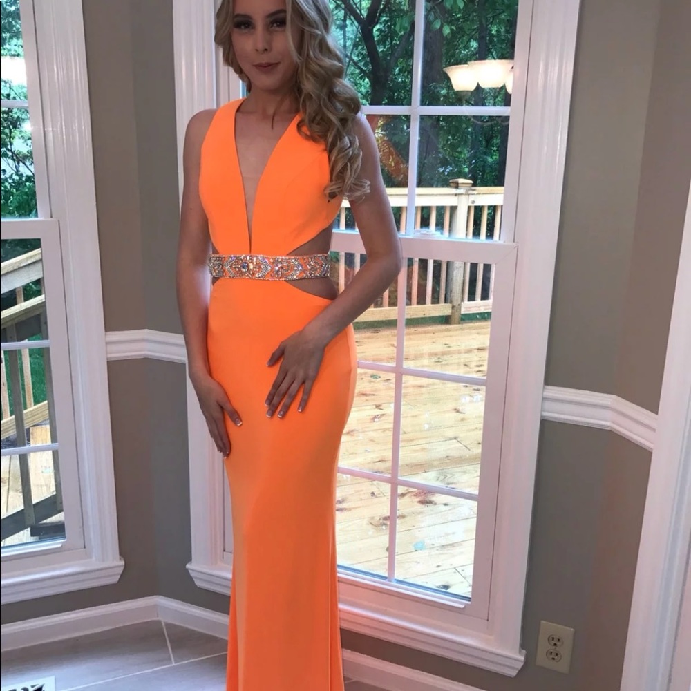 Orange Sheri Hill Formal dress